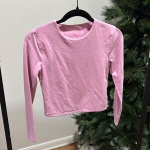 ABERCROMBIE & FITCH pink long sleeve